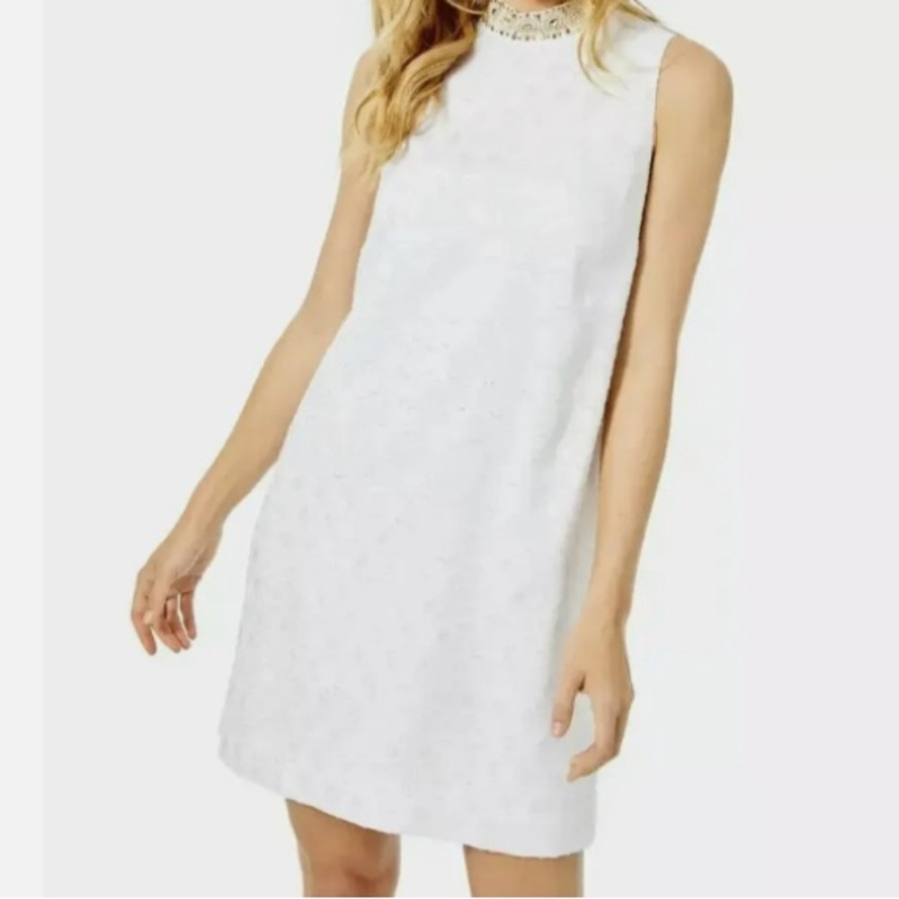 Lily Pulitzer Brandi Shift Dress with Beaded Collar